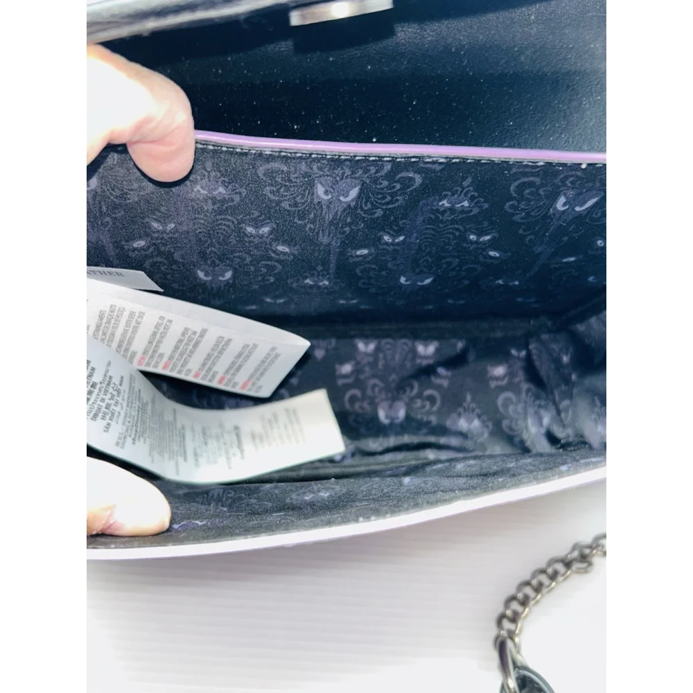 Loungefly Disney Parks The Haunted Mansion Wallpaper Eyes Crossbody Bag 2022 EUC - Picture 7 of 7